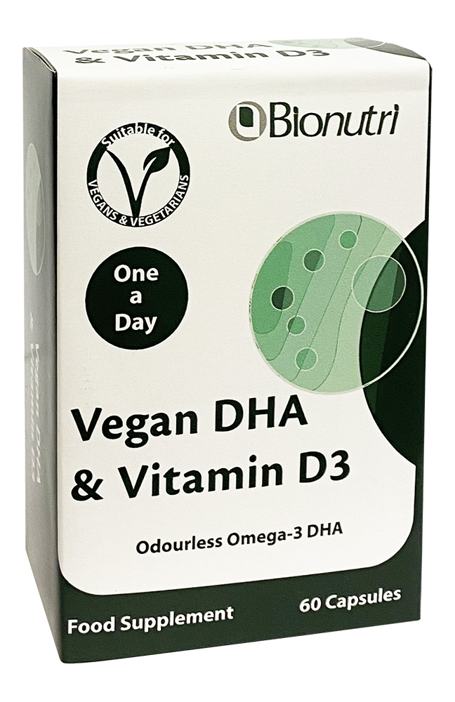 Bionutri Vegan DHA & Vitamin D3 60 caps